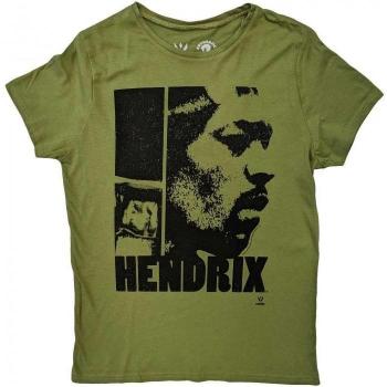 Jimi Hendrix Ladies Let Me Live Cotton Tee XL Green/Khaki