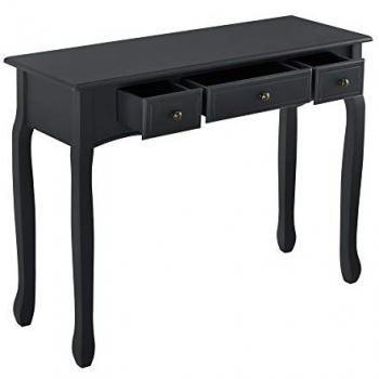 Table Console en Pin et MDF avec 3 Tiroirs