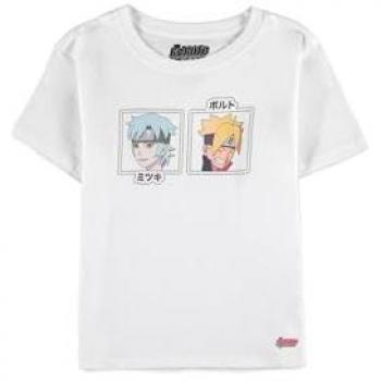 Bordado Boruto: Camiseta Juvenil de Manga Corta