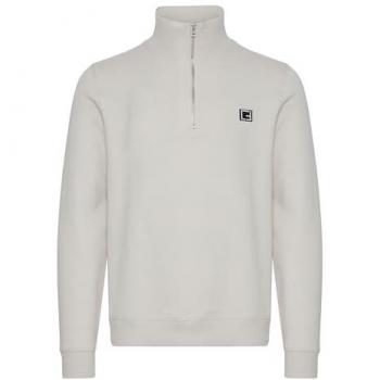 Casual Friday Sweatshirt Demi-Zip “Sebastian” 0130 – Herren, Größe L, Beige