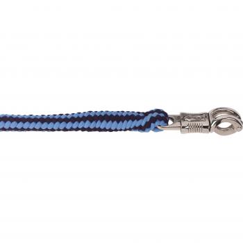 Kerbl Führstrick mit Panikhaken hellblau/dunkelblau