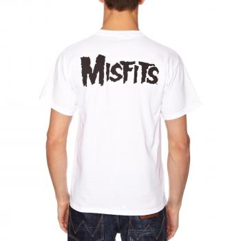 Misfits Jurek Skull T‑Shirt – All‑Over Print – White, Medium