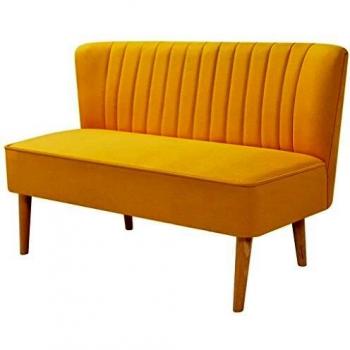 Yellow VidaXL Audinys Sofa 117x55.5x77cm