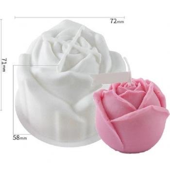 Moule en silicone pour argile en forme de rose