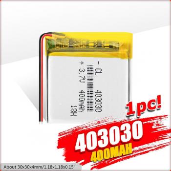 3.7V 400mAh Lithium Polymer Battery for Wireless Telephones and MP3 Players