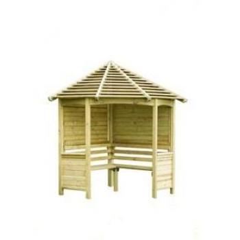 Venetian Timber Corner Arbour