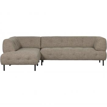 WOOOD Ecksofa Lloyd aus grobmaschigen Stoff Links