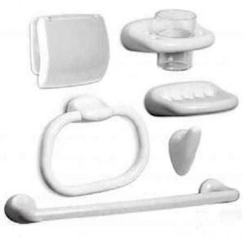 Tatay Estuche 6 Piezas Accesorios para el baño Blanco