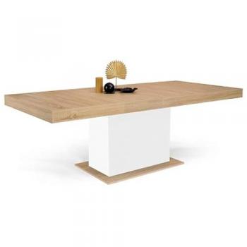 Mesa Expandable Eden Madera Blanca 160‑200 cm