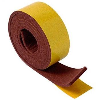 Brinox B62740M: Deslizador de Fieltro Color Marrón 25 mm × 1 m