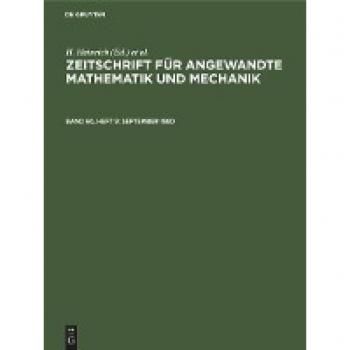 September 1980: DE (Zeitschrift für Angewandte Mathematik und Mechanik)
