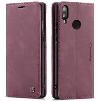 Heritage Leather Wallet Cover with Magnetic Closure for Huawei P Smart 2019