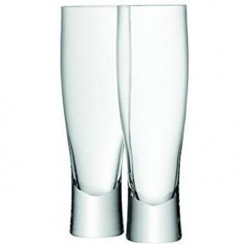 Doppeltes Bierglas‑Set 550 ml – Klar Glas