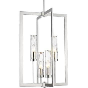 Oxford Wireframe Cluster Pendant – Nickel, 4 LEDs (E14)