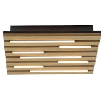 LED-Deckenlampe Just Light 15590‑79 – Holzschwarz, warmweiß 10 W, 3000 K, 1450 lm