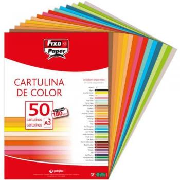Fixo Cartulinas A3 180g Azul Índigo