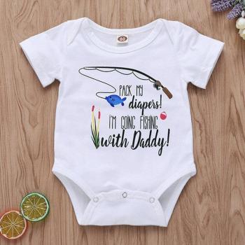 Sommer Bodys für Mädchen mit Angeln Motiv