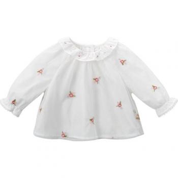 Dave Bella Frühling Baby Outfit Mädchen mit Stickfarben, Gittergewebe, Spitzen