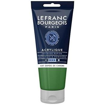 Peinture Acrylique Fine Lefranc Bourgeois 80ml Vert Oxyde de Chrome