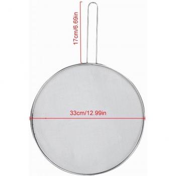 Stainless Steel Grease Splatter Guard 25cm