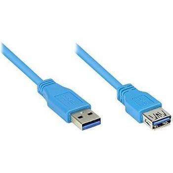 USB 3.0 Prolunga Alcasa 2 m Blu