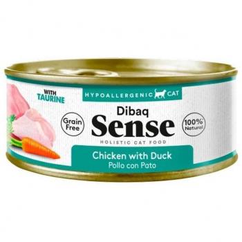 Dibaq Sense Comida Húmeda Sin Cereales para Gatos Pollo y Pato con Zanahorias