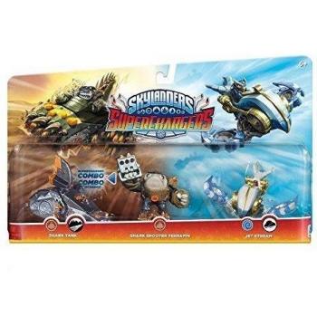 SKYLANDERS SUPERCHARGERS DISPARADOR DE TIBURÓN TERRAFIN Y JET STREAM