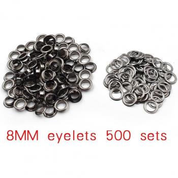 200pcs 8mm Metal Eyelets for Clothing
