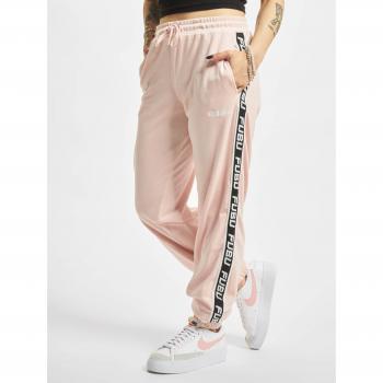 Fubu Velours Jogger mit Corporate Tape für Damen in Light Rose, Größe XS