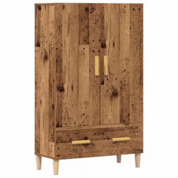 Aparador de Madera de Ingeniería Color Madera Vieja 70x31x115 cm
