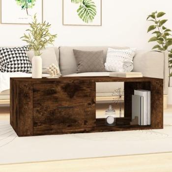 Mesa Contrachapada Torana: Diseño de Roble Ahumado 100x50,5x35 cm