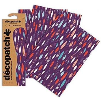 Décopatch Plumes violet