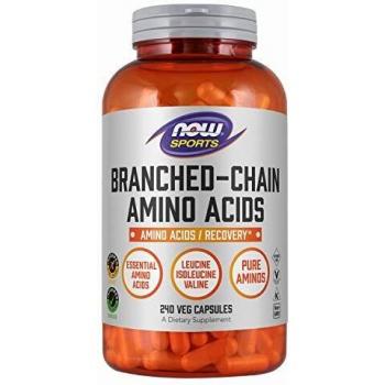Gélules d'Acides Aminés à Chaîne Ramifiée Now 800 mg