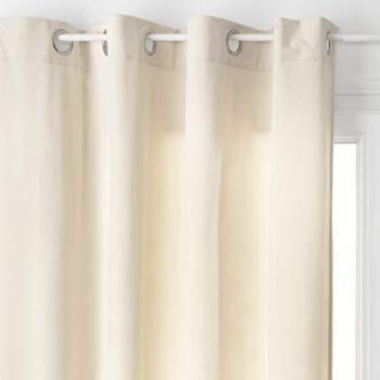Rideau Velours Lilou 140 x 260 cm Ivoire Atmosphera