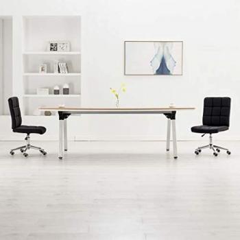 Sillas de comedor modernas 2 pcs negro