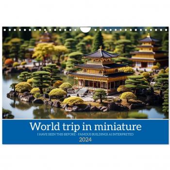 World Trip in Miniature 2024 Wall Calendar