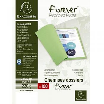 Exacompta A4 Purple Square Cut Folders, 5 x 100 Pack