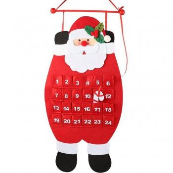 Cuenta Atrás Navideña: Calendario Colgante de Fieltro