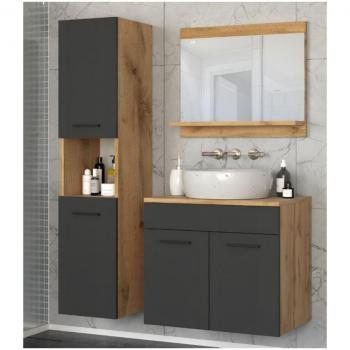 Estilo Azura: Mueble Negro en Una Columna