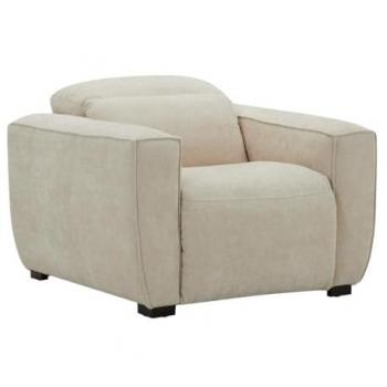 LAGUNDI fauteuil relax électrique en tissu beige