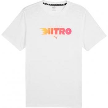 Puma 525858-02 T‑shirt Maniche Corte Rosa e Bianco