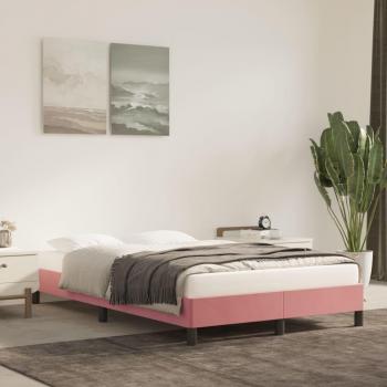 Cadre de lit sans matelas rose 120x190 cm