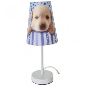 Lampe de Chevet Petit Chiot – Style Bleu
