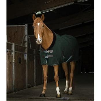 Couverture Équestre 'Teddy' EQUITHEME Vert/Marron (6'6
