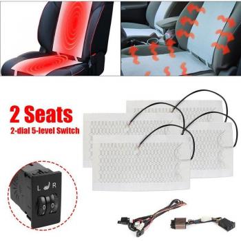 Winter Comfort Carbon Fiber Heated Seat Heater for 2 Seats