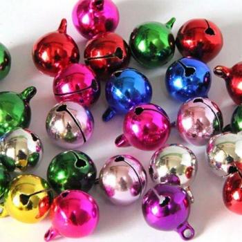 Cuentas sueltas campanas de Navidad 12mm
