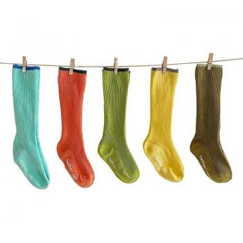 Chaussettes solides pour enfants (1-7 ans) coton décontracté