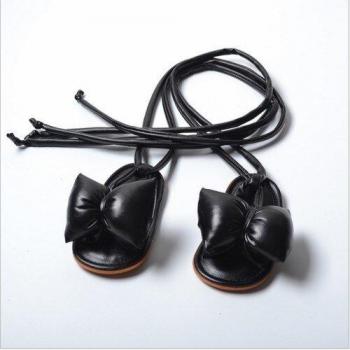 Chaussures de plage pour bébés filles avec grand nœud en PU