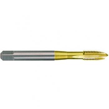 Macho de roscar para máquinas m din 371 hss-tin rectificado tipo b. rosca m 10