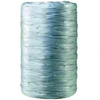 Ruban en Raphia synthétique 100 mètres x 1.3 cm en Argent